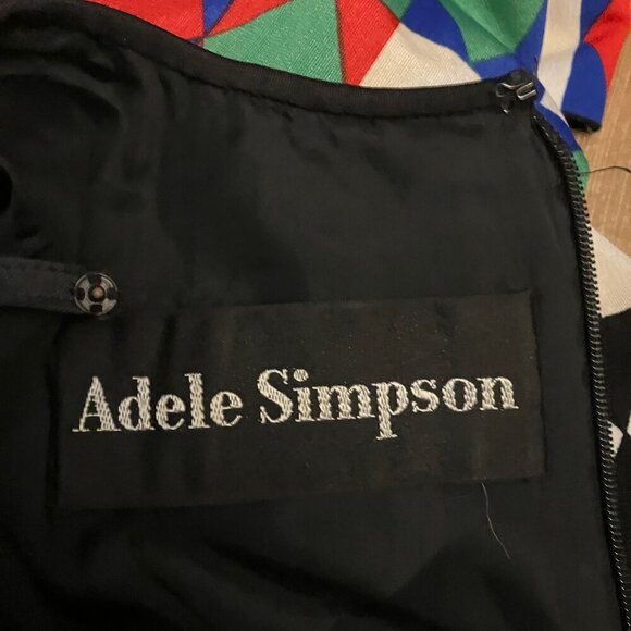 Adele Simpson 1970s Geometric Dress - Picture 6 of 9